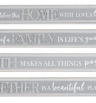 Wooden Inspirational Block Sign (4-Styles)