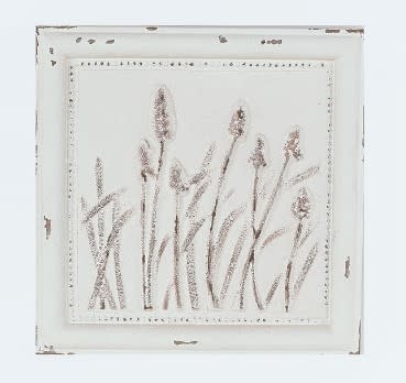 Metal Square Floral Wall Art (4-Styles)