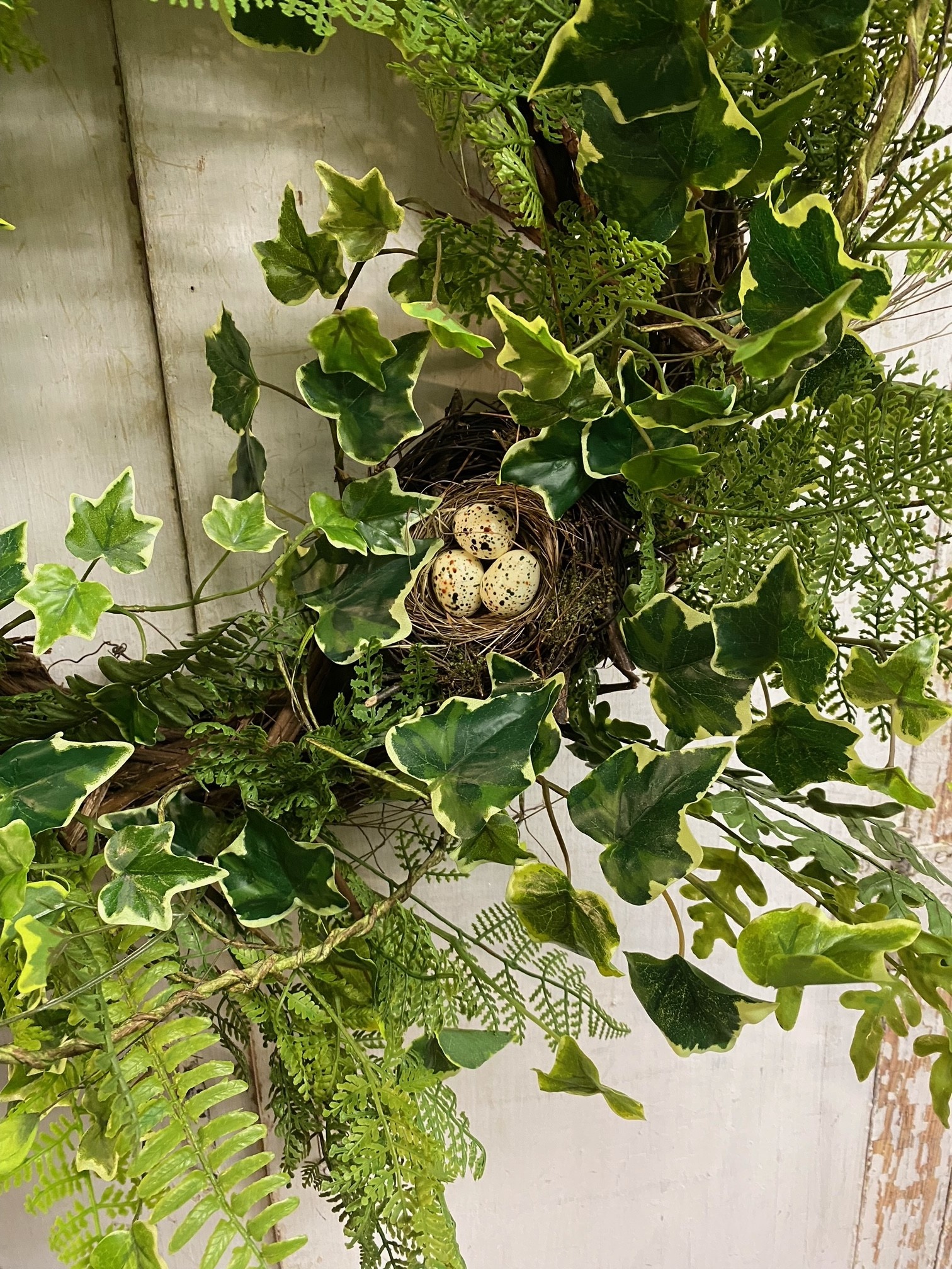 Custom Ivy & Fern Nest Wreath