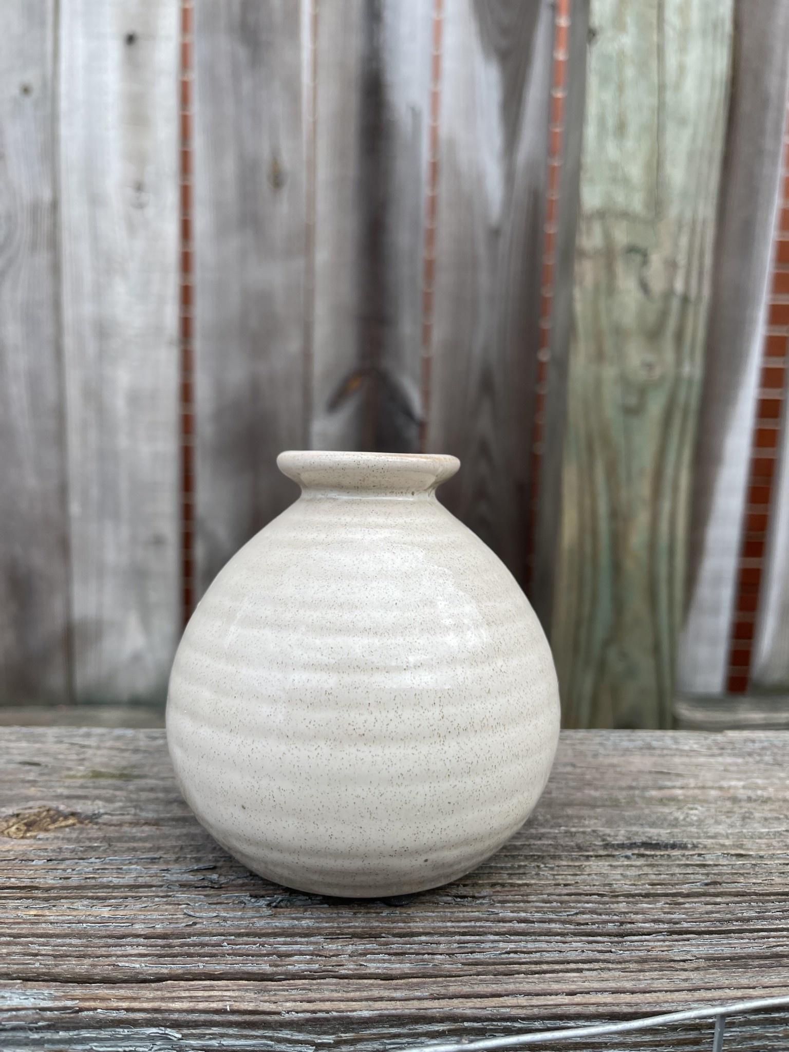 Speckled Cream Pottery Vase (4-Styles)