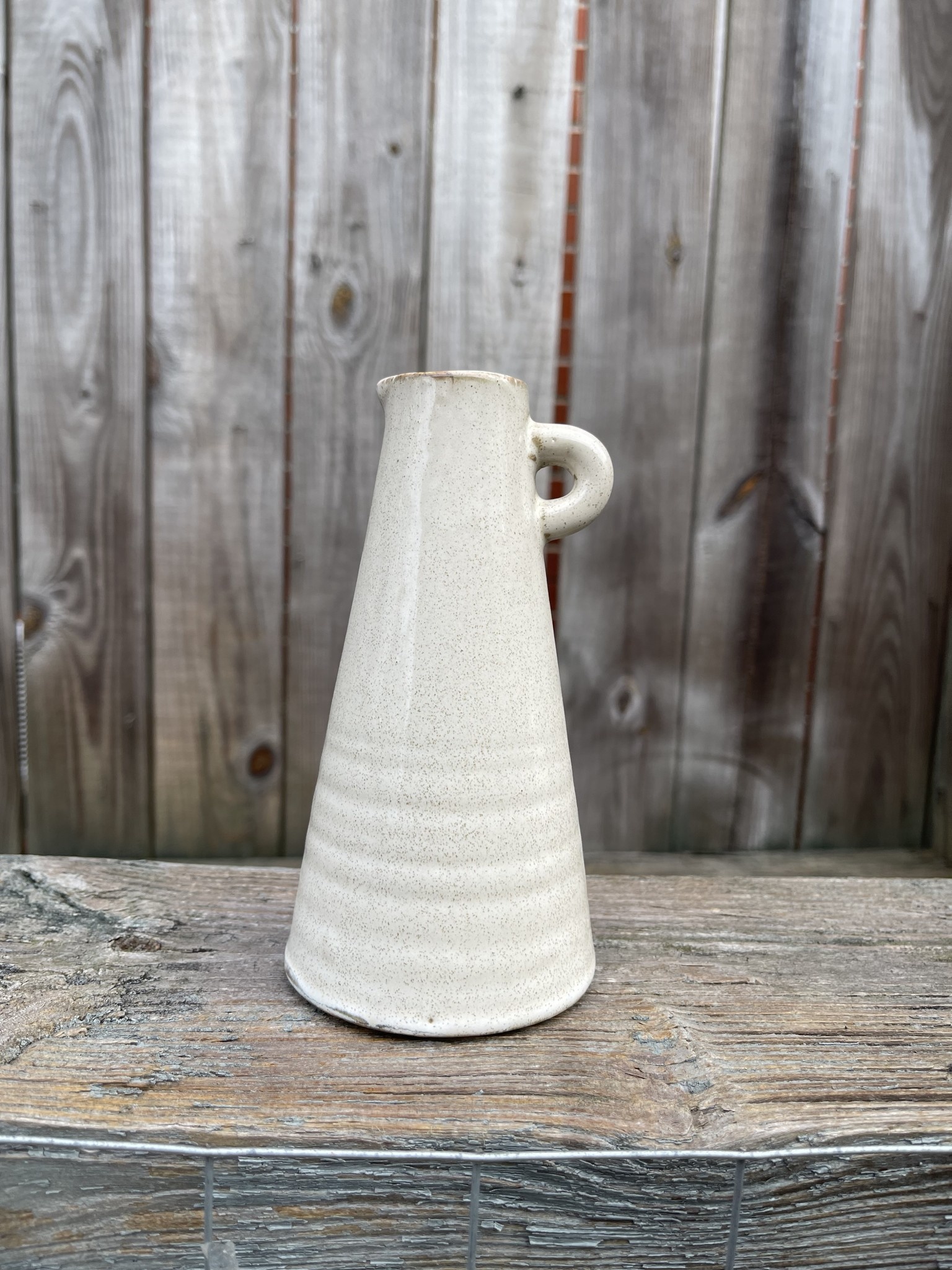 Speckled Cream Pottery Vase (4-Styles)