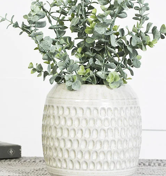 5" Patterned Ceramic Vase