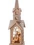 16" LED Nativity Church Snow Globe