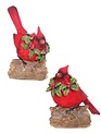 Set of 2 Red Cardinals on Branch