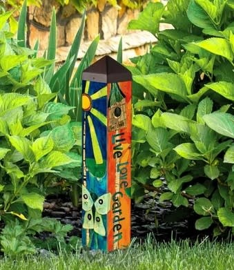 20" Love Garden Art Pole