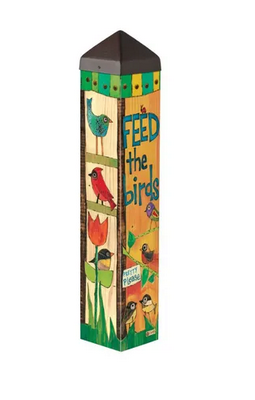 20" Feed the Birds Art Pole