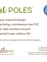 40" Garden Welome Art Pole