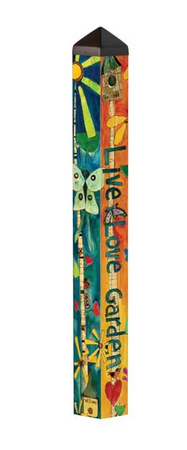 40" Love Garden Art Pole