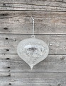 Frosted Glass Snow Kismet Ornament