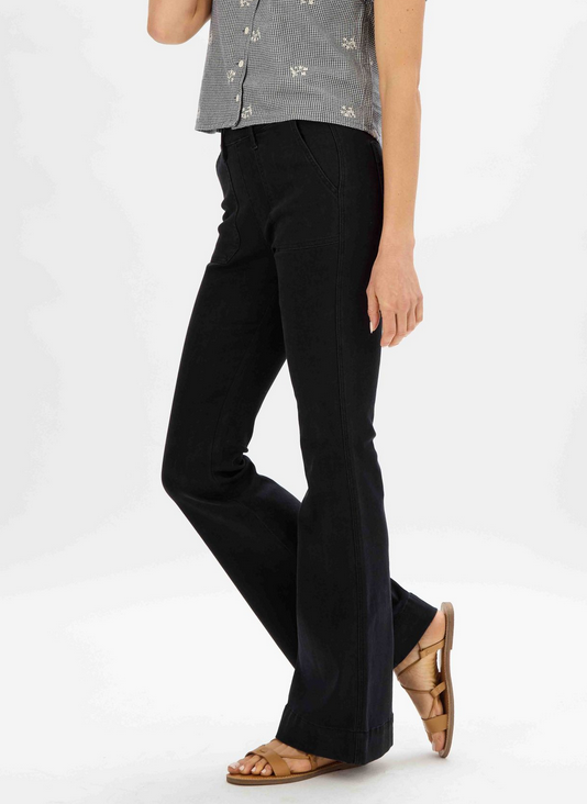 High Waisted Black Pull On Flare Jeans By: Judy Blue - The Last Straw