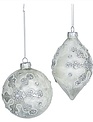 Pearlized Snowflake Ornament (2-Styles)
