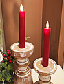 Set of 2 Battery Operated 9" Taper Candles
