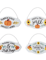 Hanging Metal Fall Message Sign (4-Styles)