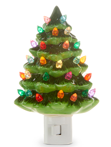Retro Vintage Christmas Tree Night Light (2-Colors)
