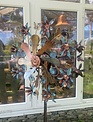 Verdigris Blossoms Wind Spinner