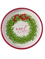 Christmas Message Wreath Saucer Plate (4-Styles)
