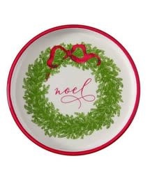 Christmas Message Wreath Saucer Plate (4-Styles)