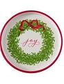 Christmas Message Wreath Saucer Plate (4-Styles)