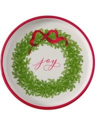 Christmas Message Wreath Saucer Plate (4-Styles)