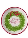 Christmas Message Wreath Saucer Plate (4-Styles)