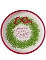 Christmas Message Wreath Saucer Plate (4-Styles)