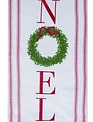 Embroidered Christmas Wreath Tea Towel (2-Styles)