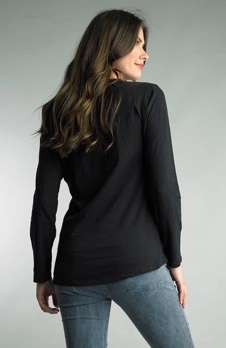 Tempo Paris Basic Long Sleeve Tee By: Tempo Paris (5-Colors)