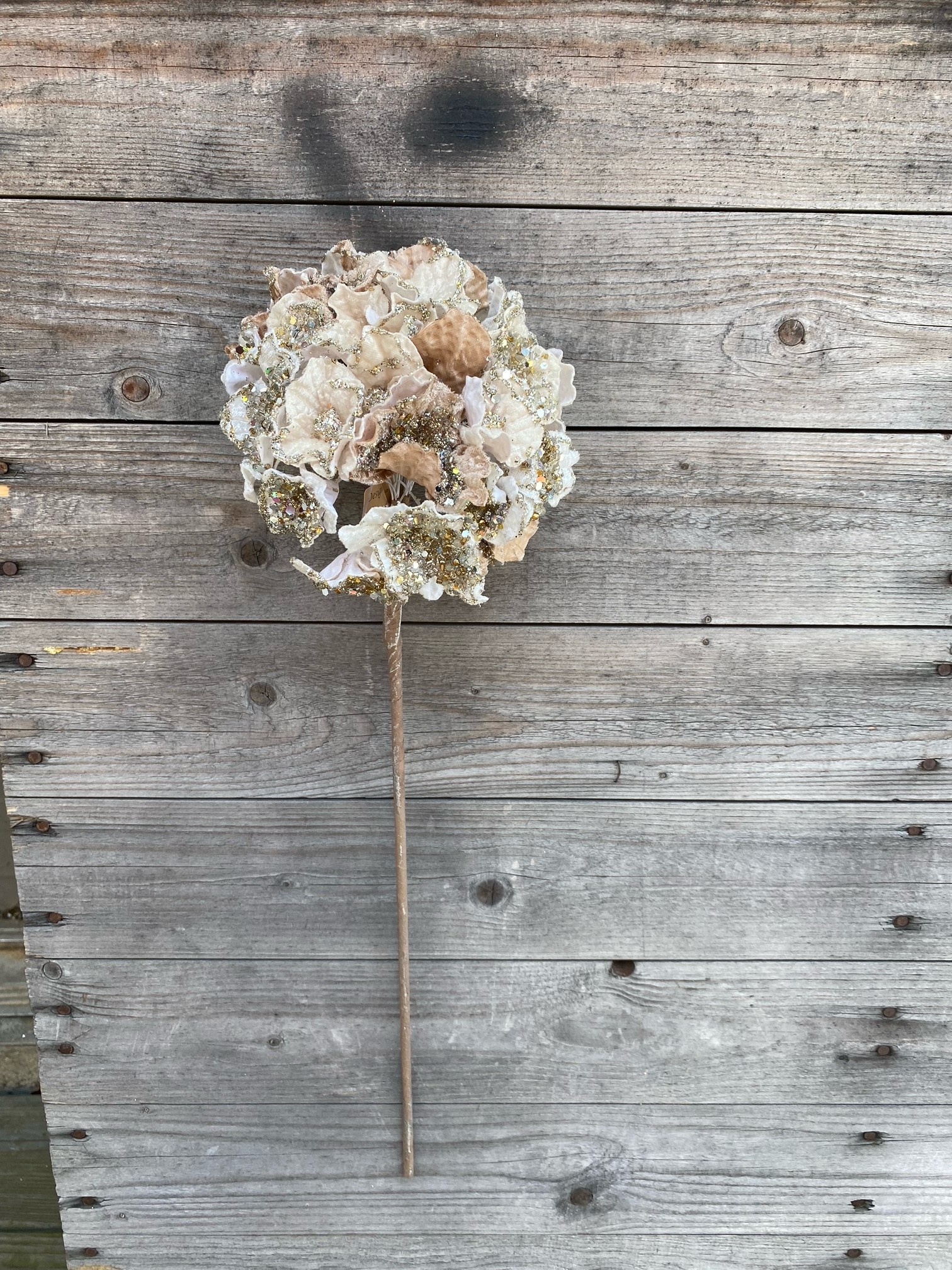20" Jeweled Hydrangea Stem