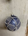 Beaded Frosted Blue Christmas Ornament (3-Styles)