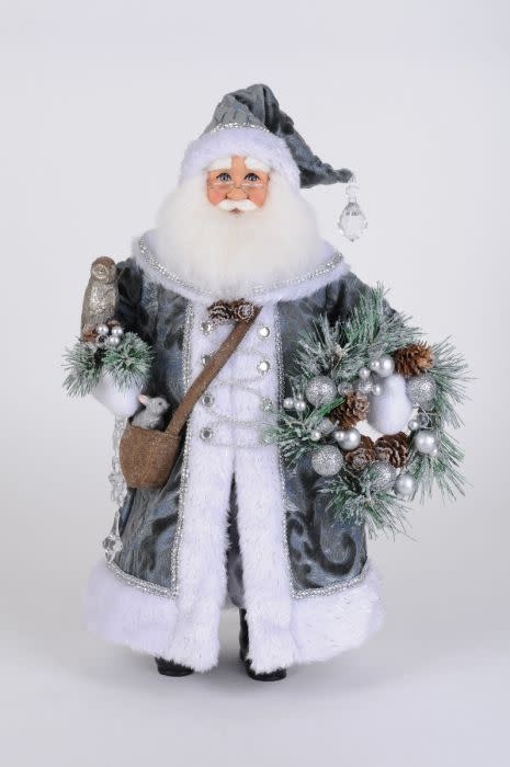 Karen Didion Lighted Snowy Serenity Santa