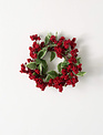 Red Berry Foliage Candle Ring