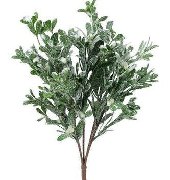 16" Icy Mistletoe Bush