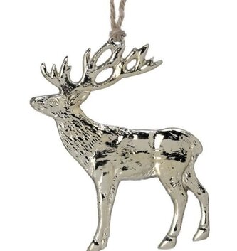 4" Aluminum Standing Deer Ornament
