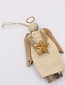 5.5" Driftwood Angel w/ Star Ornament