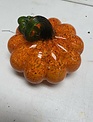 6.7" Hand Blown Glass Pumpkin (3-Styles)