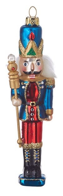 6.5" Glass Nutcracker Ornament (3-Colors)