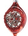 4" Red Vintage Reflector Ornament (2-Styles)