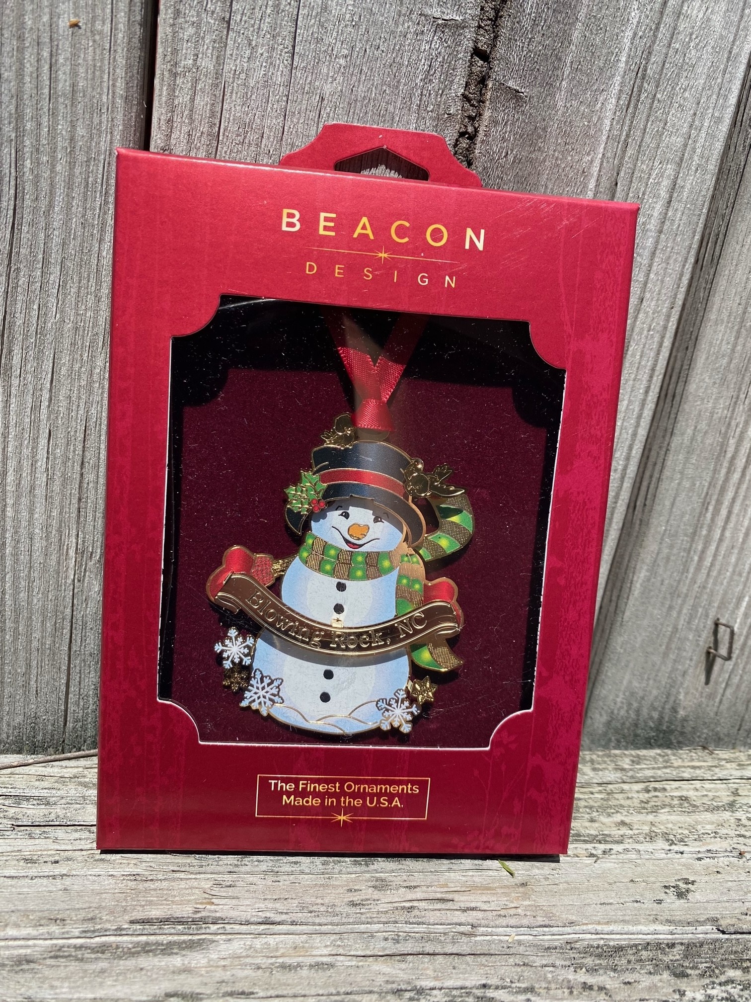 Etched Metal Blowing Rock Ornament (6-Styles)