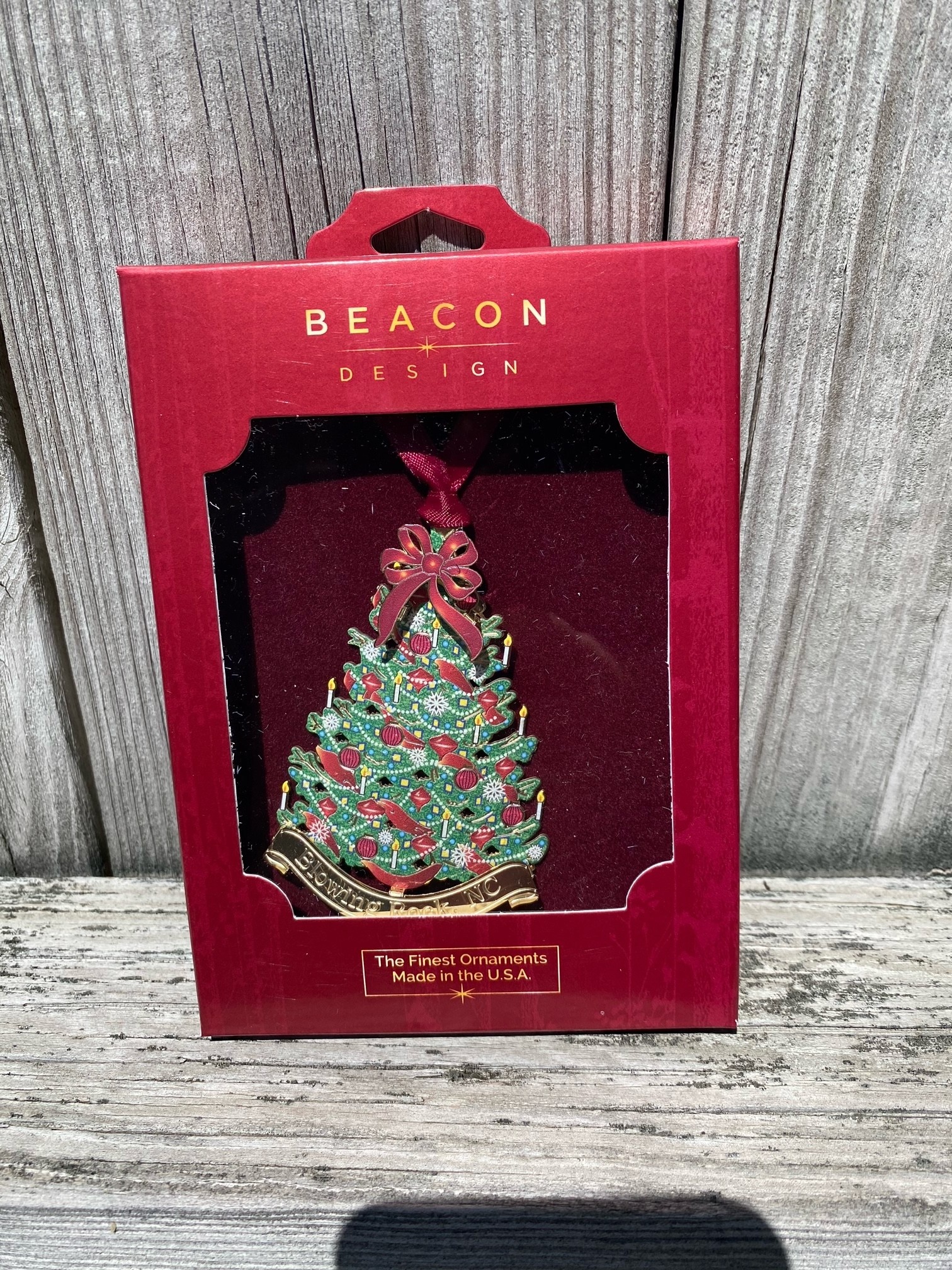 Etched Metal Blowing Rock Ornament (6-Styles)