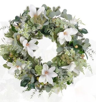 26" Tree Magnolia Wreath