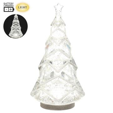 Clear Shimmer Christmas Tree Snowglobe