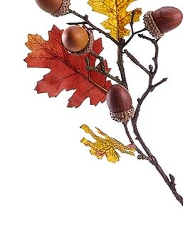 30" Oak Leaf Acorn Spray