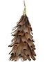 5" Natural Feather Tree Ornament