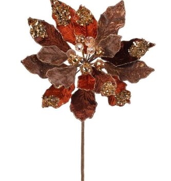 Copper Jeweled Poinsettia