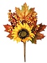 14" Sunflower Berry Maple Leaf Pick