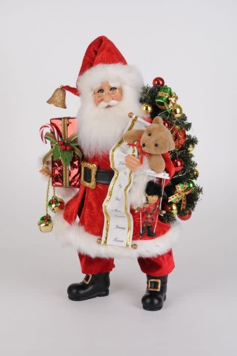 Karen Didion Lighted Good Tidings Santa