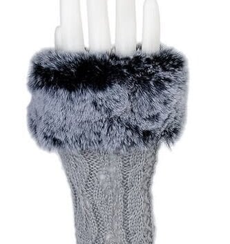 Fingerless Fur Gloves (2-Colors)