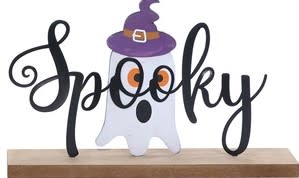Metal Halloween Sign w/ Stand (2-Styles)