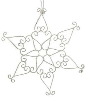 18" Metal Frosted Snowflake (3-Styles)