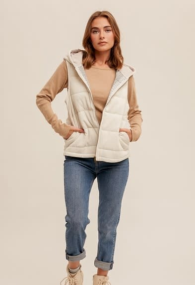 Lined Corduroy Vest | Hem & Thread | Shop Now - The Last Straw